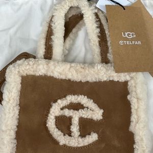 UGG X TELFAR SMALL CHESTNUT SHOPPER. Never worn. Tags still on!